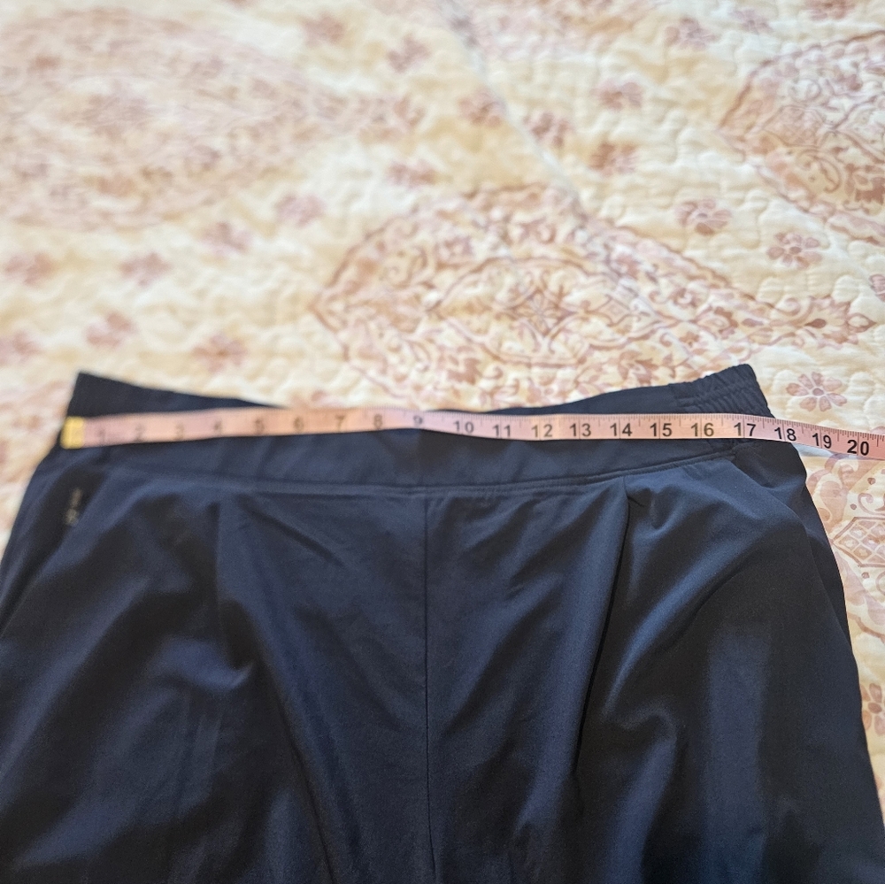 ATHLETA Brooklyn Wide Leg Crop Pant NAVY Size 16 - Picture 4 of 10